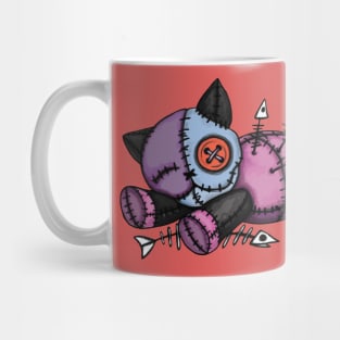 Sleeping voodoo cat Mug